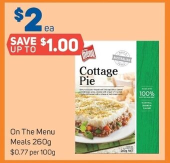 Foodland On the menu meals 260g offer
