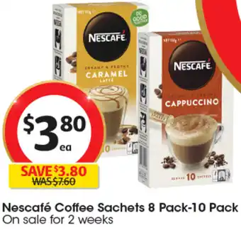 Coles Nescafé Coffee Sachets 8 Pack-10 Pack offer