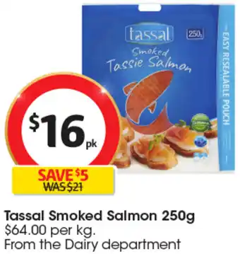 Coles Tassal Smoked Salmon 250g offer