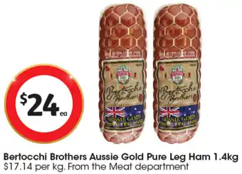 Bertocchi Brothers Aussie Gold Pure Leg Ham 1.4kg