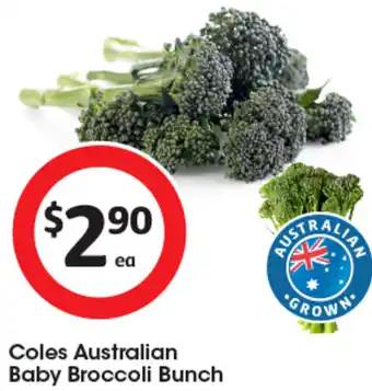Coles Coles Australian Baby Broccoli Bunch offer