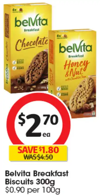 Coles Belvita Breakfast Biscuits 300g offer