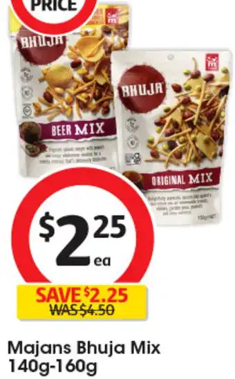 Coles Majans Bhuja Mix 140g-160g offer