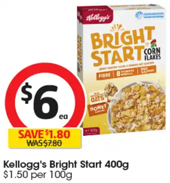 Coles Kellogg's Bright Start 400g offer