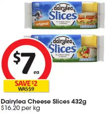 Coles Dairylea Cheese Slices 432g offer