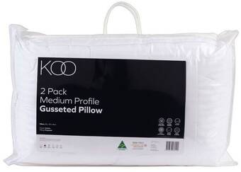Spotlight Koo gusseted standard 2 pack pillow offer