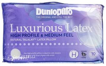 Spotlight 40% off dunlopillo luxurious latex high profile & medium feel pillow offer