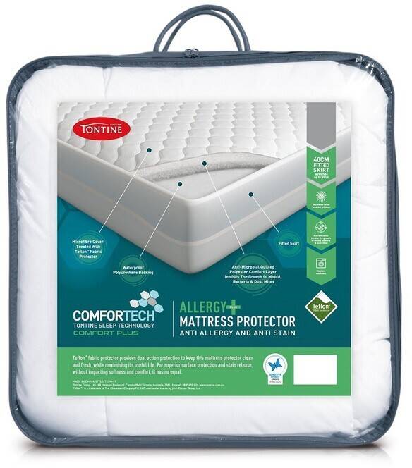 Tontine allergy plus mattress protector offer at Spotlight