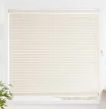 Spotlight 50mm alabaster faux wood venetian blinds offer