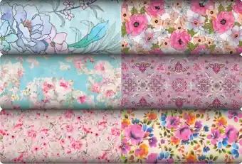 Print & plain cotton poplin