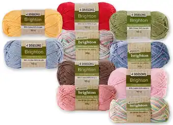 30% off 4 seasons brighton cotton blends 50g