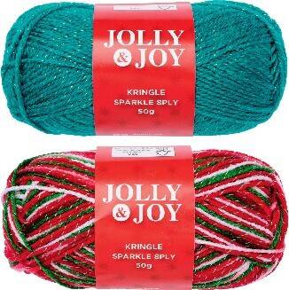 Spotlight 40% off jolly & joy kringle sparkly yarn offer
