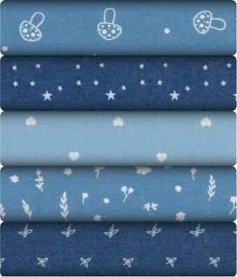 Spotlight Print & plain denim & tencel offer