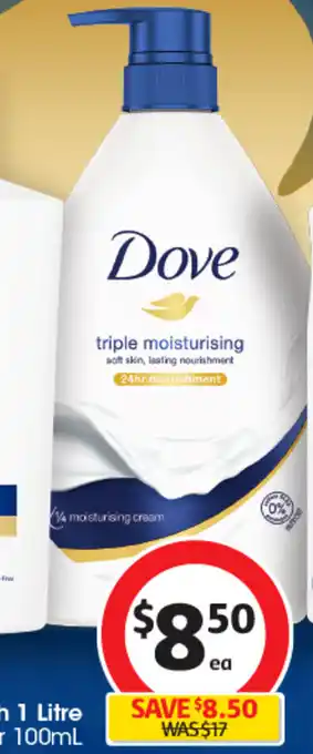 Coles Dove Body Wash 1 Litre offer