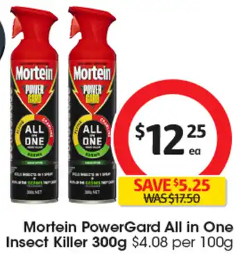 Coles Mortein PowerGard All in One Insect Killer 300g offer