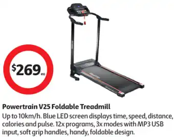 Coles Powertrain V25 Foldable Treadmill offer