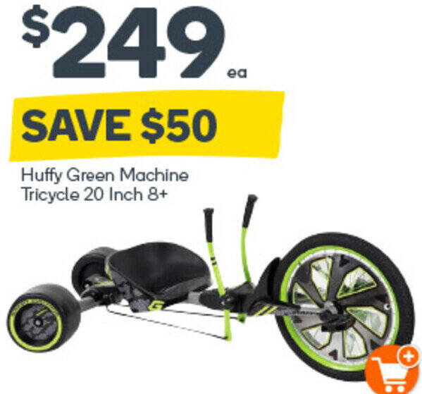 Huffy Green Machine Tricycle 20 Inch 8+ offer at Woolworths