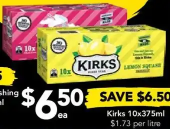 Drakes Kirks 10x375ml offer