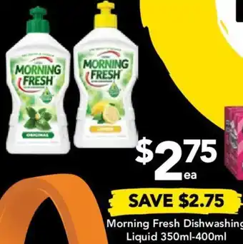 Drakes Morning Fresh Dishwashing Liquid 350ml-400ml offer