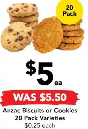 Drakes Anzac Biscuits or Cookies offer