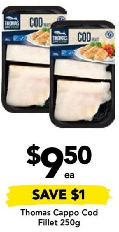 Drakes Thomas Cappo Cod Fillet 250g offer