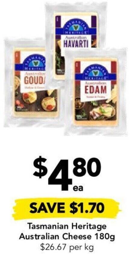 Drakes Tasmanian Heritage Australian Cheese 180g offer