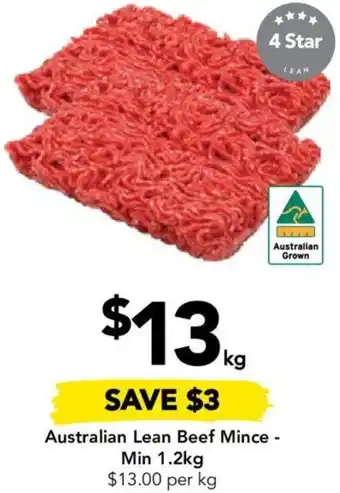Drakes Australian Lean Beef Mince - Min 1.2kg offer