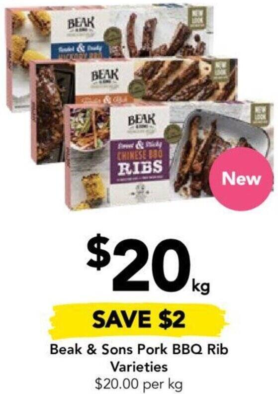 Drakes Beak & Sons Pork BBQ Rib offer