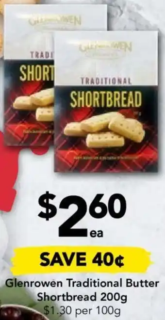 Drakes Glenrowen Traditional Butter Shortbread 200g offer
