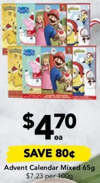 Advent Calendar Mixed 65g