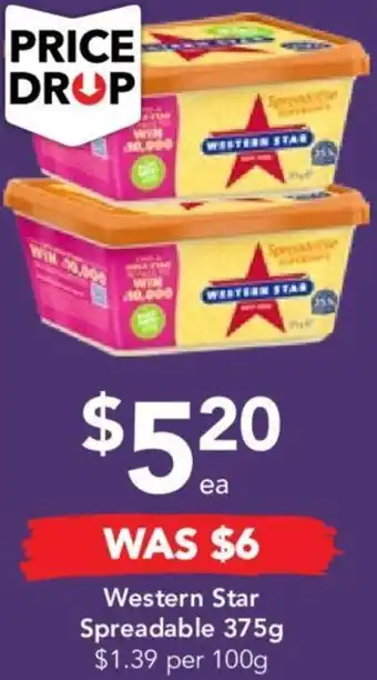 Drakes Western Star Spreadable 375g offer