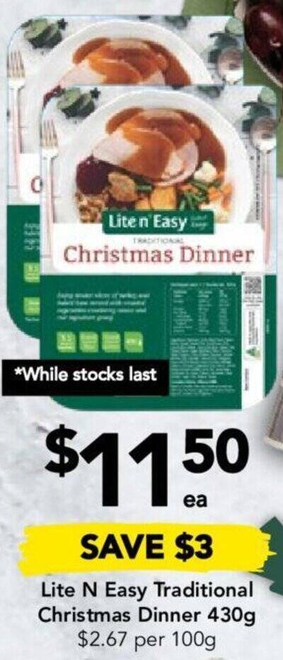 Drakes Lite N Easy Traditional Christmas Dinner 430g offer