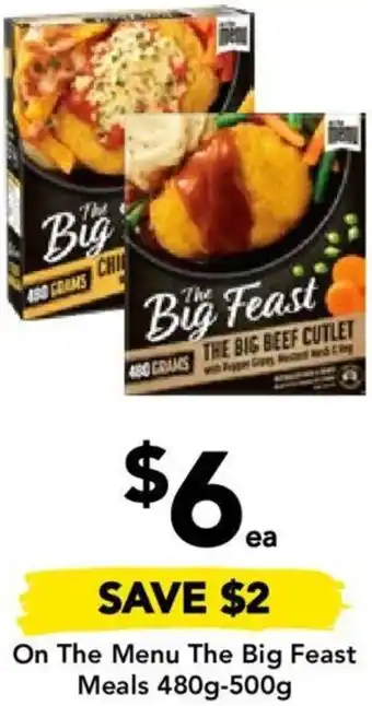 Drakes On The Menu The Big Feast Meals 480g-500g offer