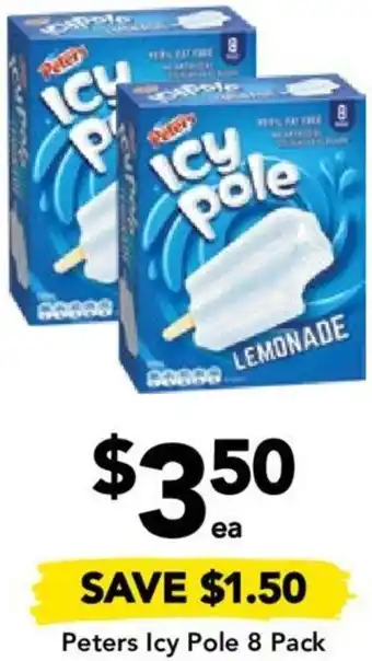 Drakes Peters Icy Pole 8 Pack offer