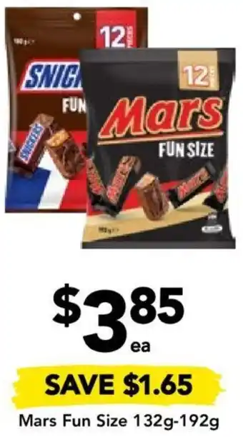 Drakes Mars Fun Size 132g-192g offer