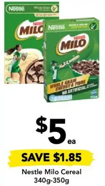 Drakes Nestle Milo Cereal 340g-350g offer