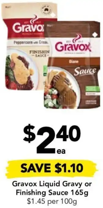 Gravox Liquid Gravy or Finishing Sauce 165g