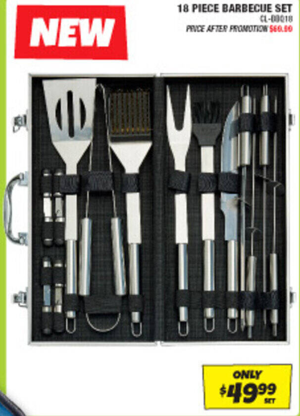Autobarn 18 PIECE BARBECUE SET offer