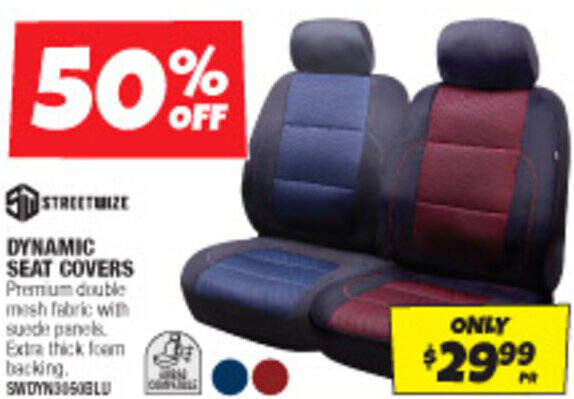 Autobarn DYNAMIC SEAT COVERS offer