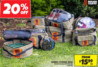 Autobarn CANVAS STORAGE BAGS offer