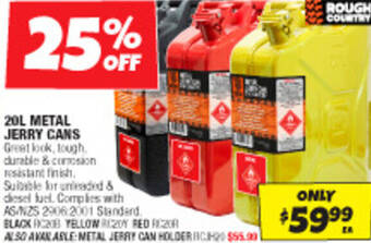 Autobarn 20L METAL JERRY CANS offer