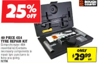 Autobarn 40 PIECE 4X4 TYRE REPAIR KIT offer