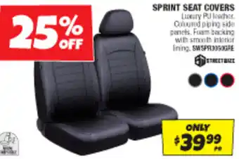 Autobarn SPRINT SEAT COVERS offer