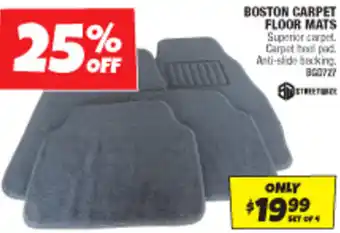 Autobarn BOSTON CARPET FLOOR MATS offer