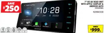 Autobarn 7" HD AV HEAD UNIT WITH APPLE CARPLAY & ANDROID AUTO offer