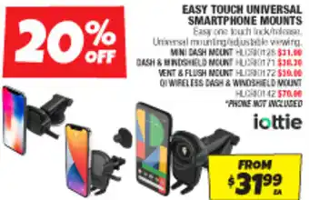 EASY TOUCH UNIVERSAL SMARTPHONE MOUNTS