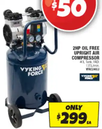 Autobarn 2HP OIL FREE UPRIGHT AIR COMPRESSOR offer
