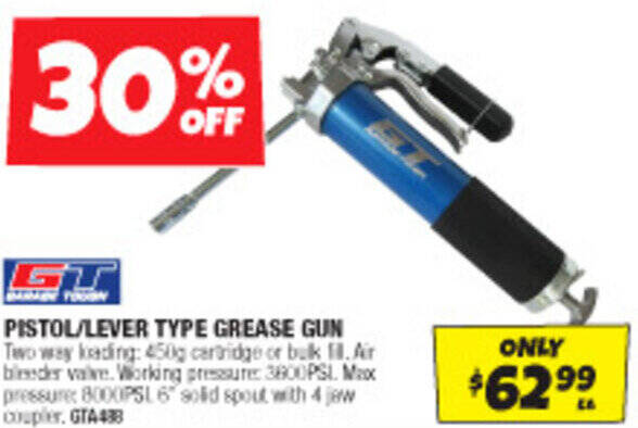Autobarn PISTOL/LEVER TYPE GREASE GUN offer