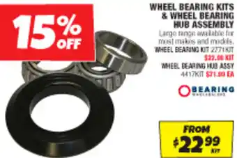 Autobarn WHEEL BEARING KITS & WHEEL BEARING HUB ASSEMBLY offer