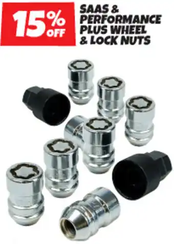 Autobarn SAAS & PERFORMANCE PLUS WHEEL &LOCK NUTS offer